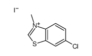 6-chloro-3-methyl-1,3-benzothiazol-3-ium,iodide Structure