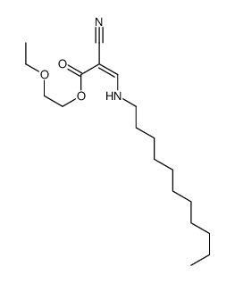2-ethoxyethyl 2-cyano-3-(undecylamino)prop-2-enoate Structure