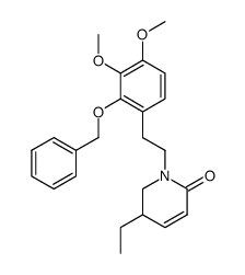 1-(2-benzyloxy-3,4-dimethoxyphenethyl)-5-ethyl-5,6-dihydro-2(1H)-pyridinone结构式