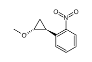 trans-1-methoxy-2-(2-nitrophenyl)cyclopropane Structure