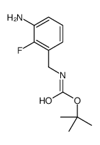 tert-butyl N-[(3-amino-2-fluorophenyl)methyl]carbamate Structure
