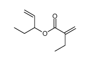 pent-1-en-3-yl 2-methylidenebutanoate Structure