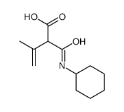 2-(cyclohexylcarbamoyl)-3-methylbut-3-enoic acid结构式