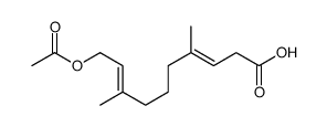 10-acetyloxy-4,8-dimethyldeca-3,8-dienoic acid结构式