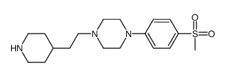 1-(4-methylsulfonylphenyl)-4-(2-piperidin-4-ylethyl)piperazine结构式