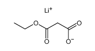 3-ethoxy-3-oxopropanoic acid lithium salt结构式