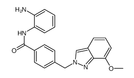 N-(2-aminophenyl)-4-[(7-methoxyindazol-2-yl)methyl]benzamide Structure