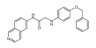 N-isoquinolin-6-yl-2-(4-phenylmethoxyanilino)acetamide Structure