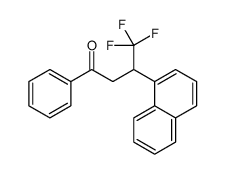 4,4,4-trifluoro-3-naphthalen-1-yl-1-phenylbutan-1-one Structure