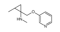 (1S,2S)-N,2-dimethyl-1-(pyridin-3-yloxymethyl)cyclopropan-1-amine结构式