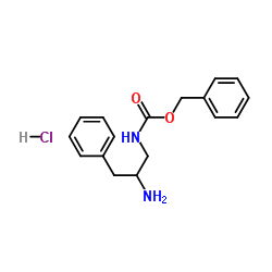 Carbamic acid, (2-amino-3-phenylpropyl)-, phenylmethyl ester picture