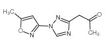 2-Propanone,1-[1-(5-methyl-3-isoxazolyl)-1H-1,2,4-triazol-3-yl]- Structure