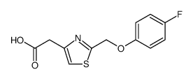 4-Thiazoleacetic acid, 2-[(4-fluorophenoxy)methyl] Structure