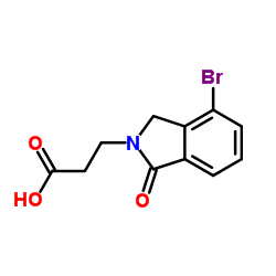 3-(4-Bromo-1-oxo-1,3-dihydro-2H-isoindol-2-yl)propanoic acid结构式
