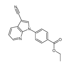 ethyl 4-(3-cyanopyrrolo[2,3-b]pyridin-1-yl)benzoate Structure