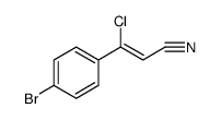 2-Propenenitrile, 3-(4-bromophenyl)-3-chloro-, (2Z) Structure