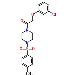 2-(3-Chlorophenoxy)-1-{4-[(4-methylphenyl)sulfonyl]-1-piperazinyl}ethanone Structure