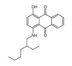 1-[(2-ethylhexyl)amino]-4-hydroxyanthraquinone结构式