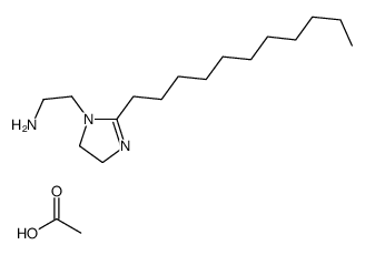 4,5-dihydro-2-undecyl-1H-imidazole-1-ethylamine monoacetate Structure