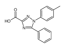 1H-1,2,4-Triazole-3-carboxylic acid, 1-(4-methylphenyl)-5-phenyl Structure