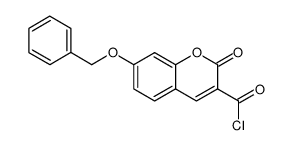 7-(benzyloxy)-2-oxo-2H-chromene-3-carbonyl chloride Structure