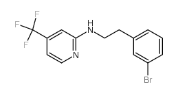 [2-(3-Bromo-phenyl)-ethyl]-(4-trifluoromethyl-pyridin-2-yl)-amine结构式