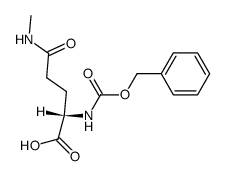 N2-benzyloxycarbonyl-N5-methyl-L-glutamine Structure