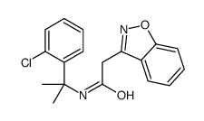 2-(1,2-benzoxazol-3-yl)-N-[2-(2-chlorophenyl)propan-2-yl]acetamide结构式