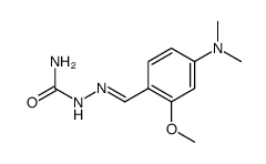 4-dimethylamino-2-methoxy-benzaldehyde-semicarbazone Structure