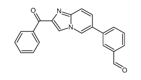 3-(2-benzoylimidazo[1,2-a]pyridin-6-yl)benzaldehyde结构式