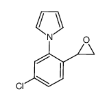 1-(5-chloro-2-oxiranylphenyl)pyrrole结构式