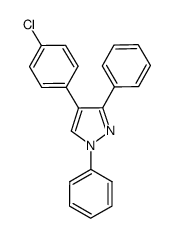 4-(4-chlorophenyl)-1,3-diphenyl-1H-pyrazole Structure