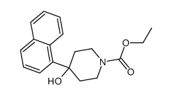 ethyl 4-hydroxy-4-(1-naphthalenyl)-1-piperidinecarboxylate Structure