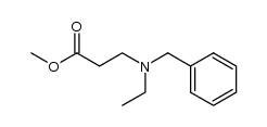 methyl 3-(benzyl(ethyl)amino)propanoate结构式