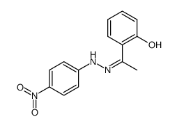 anti-2-hydroxyacetophenone (4'-nitrophenyl)hydrazone结构式