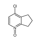 4-氯-6,7-二氢-5H-环戊并[b]吡啶1-氧化物结构式