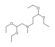 N-(2,2-diethoxyethyl)-3,3-diethoxy-N-methylpropan-1-amine结构式