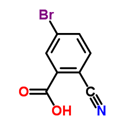 5-溴-2-氰基苯甲酸结构式