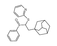 2-(adamant-1-yl)-1-phenylsulphinyl-1-(pyridine-2-thiyl)ethane Structure