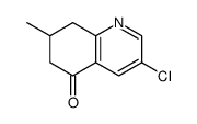 3-chloro-7-methyl-7,8-dihydro-6H-quinolin-5-one结构式