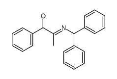 2-benzhydrylimino-1-phenylpropan-1-one结构式