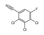 2,3,4-trichloro-5-fluorobenzonitrile Structure