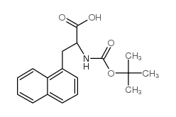 2-((tert-butoxycarbonyl)amino)-3-(naphthalen-1-yl)propanoic acid Structure