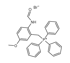 bromure de formylamino-2 methoxy-5 benzyltriphenylphosphonium Structure