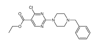 ethyl 2-(4-benzylpiperazino)-4-chloropyrimidine-5-carboxylate Structure
