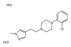 1-(2-chlorophenyl)-4-[2-(1-methylpyrazol-4-yl)ethyl]piperazine,dihydrochloride结构式