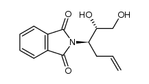 (2R,3R)-3-phthalimidohex-5-ene-1,2-diol结构式