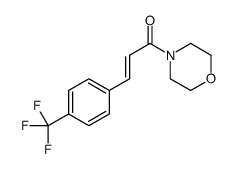 (E)-1-morpholin-4-yl-3-[4-(trifluoromethyl)phenyl]prop-2-en-1-one结构式