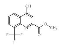 methyl 4-hydroxy-8-(trifluoromethyl)quinoline-2-carboxylate Structure