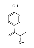 4-(3-hydroxybut-1-en-2-yl)phenol结构式